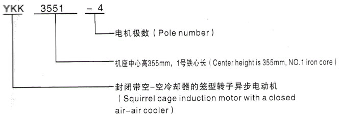 YKK系列(H355-1000)高压吴兴三相异步电机西安泰富西玛电机型号说明